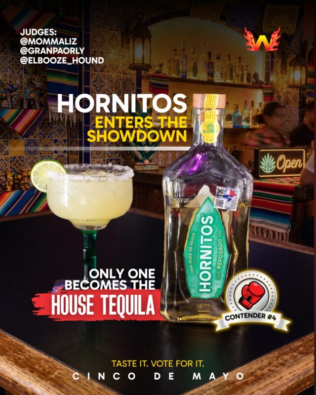 Contender #4 has entered the showdown. 🥊🌵

Hornitos Tequila Reposado is stepping into the ring — and it's not here to play around.

Bold. Clean. 100% Puro de Agave. This one's got something to say — and on Cinco de Mayo, the judges are listening.

👨‍⚖️ Judging blind:
@mommmaliz · @granpaorly · @elbooze_hound

No labels. No bias. Just what's in the glass.

🗓️ Tuesday, May 5 — Cinco de Mayo
⏰ Starts at 8PM
📍 5000 Pecan Blvd, McAllen, TX
🎙️ Hosted by @lil_b00zy
🎶 Live DJ
🎁 Giveaways + Samples
🍺 Tuesday Beer Special

Four contenders in. One crown.
Only one becomes the House Tequila at The Wings Stadium.
Taste it. Vote for it. 👑

@hornitos_tequila

#CincoDeMayo #TheWingsStadium #Hornitos #HouseTequilaShowdown #BlindTastingContest #McAllenEats #RGVEvents #TequilaLovers #CincoDeMayoMcAllen