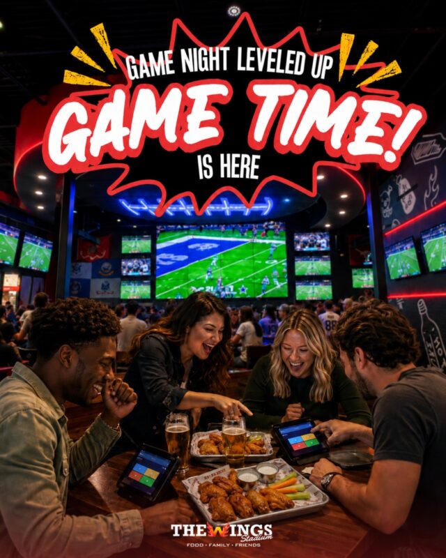 Game night just leveled up. 🏈

Trivia, cards, bingo, sports picks. Play on the tablet at your table or straight from your phone. Go solo, take on your table, or challenge the whole bar.

Compete with the room or with players nationwide.

Ask your server or a manager how to jump in.

The Wings Stadium · 5000 Pecan Blvd, McAllen, TX

#thewingsstadium #gamenight #mcallentx