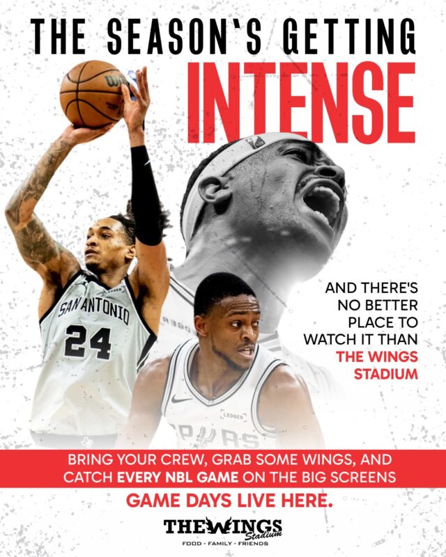 The season's getting intense… and there's no better place to watch it than The Wing Stadium. 🏀🔥

Bring your crew, grab some wings, and catch EVERY game on the big screens.

Game days live here. 🍗🍺
📍 5000 Pecan Blvd, McAllen, TX

#WingStadium #GameDay #McAllenTX