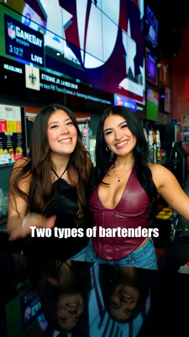 Two types of bartenders. Same cold beer. 🍺

One gives you the stare. One knows your order before you sit down. Either way, you’re taken care of.

Which one are you ordering from?

The Wings Stadium · 5000 Pecan Blvd, McAllen

#thewingsstadium #rgveats #mcallentx